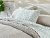 4-Piece Floral Print Microfiber Sheet Set (Chamblee Blue/Full)