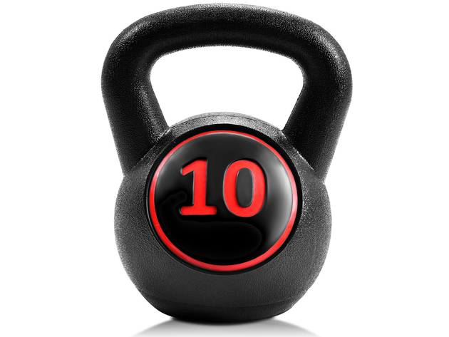 thumbnail image 2 of ZenSports Kettlebell Exercise Equipment - 3 Piece Weight Set W Storage Rack 2 of 13