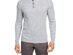 Tasso Elba Men's Luxe Henley Shirt Med Gray Size Extra Large