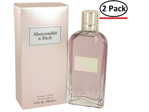 First Instinct by Abercrombie & Fitch Eau De Parfum Spray 3.4 oz for Women (Package of 2)