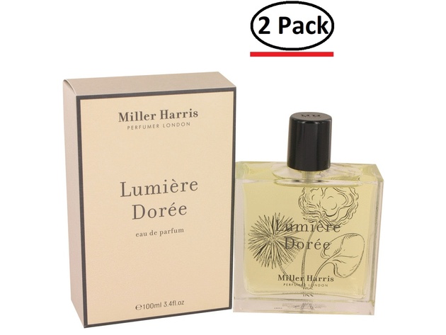 Lumiere Doree by Miller Harris Eau De Parfum Spray 3.4 oz for Women (Package of 2)