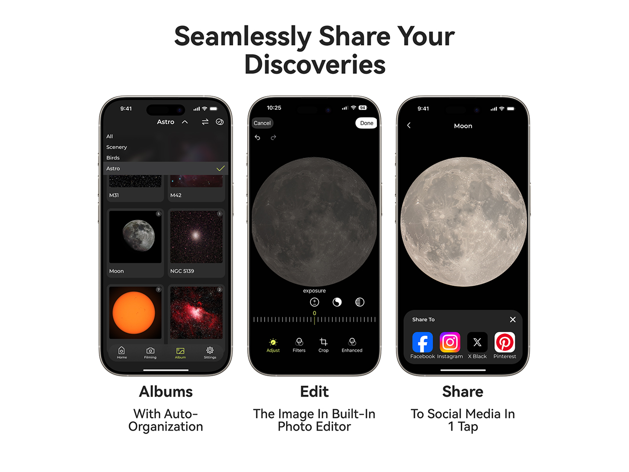 Viztalab Smartphone-Based AI Telescope (Combo Max)