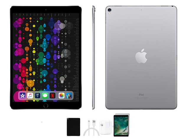 Apple iPad Pro 10.5" 256GB - Space Grey (Refurbished: Wi-Fi) + Accessories Bundle