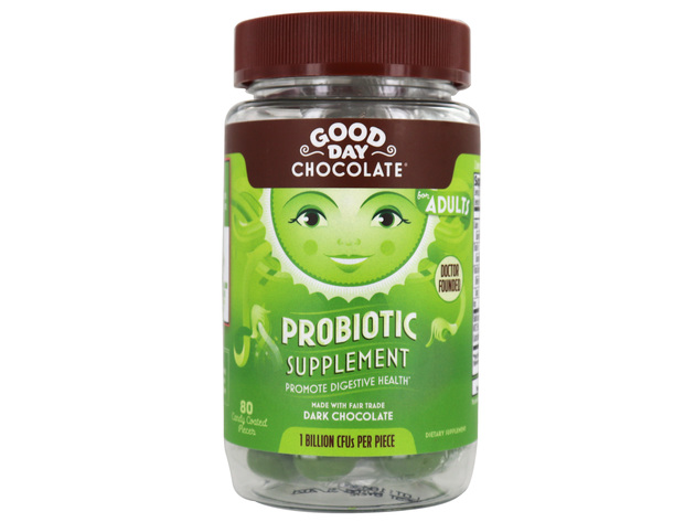 Good Day Chocolate - Probiotic Supplement for Adults Chocolate 2 Billion CFU - 80 Piece(s)