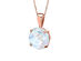 Opal-like Pendant Drop Necklace (Rose Gold)