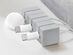 Cable Blocks Magnetic & Weighted Cord Organizers (Gray/9-Pack)