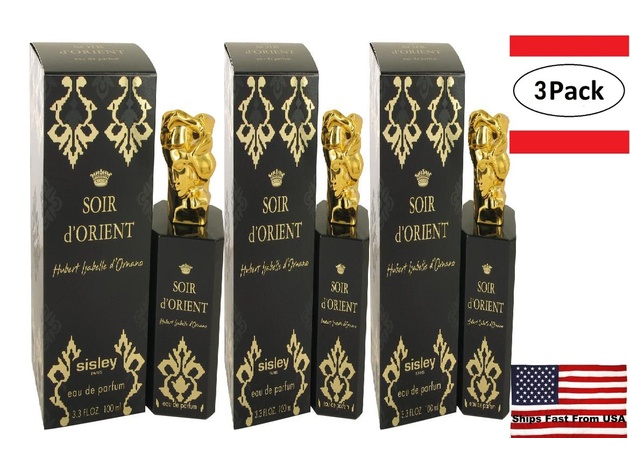 3 Pack Soir D'orient by Sisley Eau De Parfum Spray 3.4 oz for Women