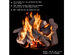 Costway Ceramic Wood Gas Fireplace Log Set for Ventless, Propane, Gas, Gas Inserts, Vent-Free, Gel, Ethanol, Electric, Indoor, Outdoor Fireplaces and Fire Pits (10 PCS) - as pic