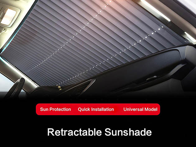 Retractable Windshield Shade (28-inch)