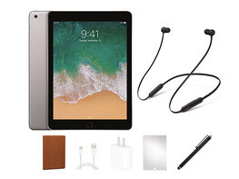 Apple iPad 6 128GB - Space Gray (Refurbished: Wi-Fi Only) + Beats Flex Headphones Bundle