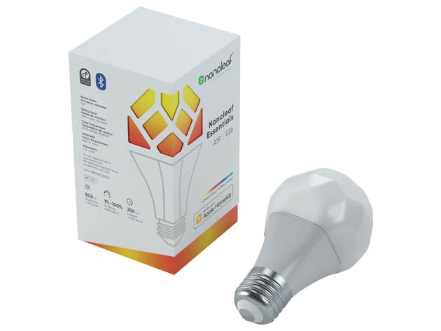 nanoleaf NL45A19E26 Essentials A19 Smart Bluetooth LED Bulb