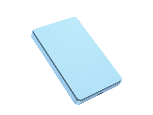 Slim Portable USB 3.0 External Hard Drive - 1TB (Blue)