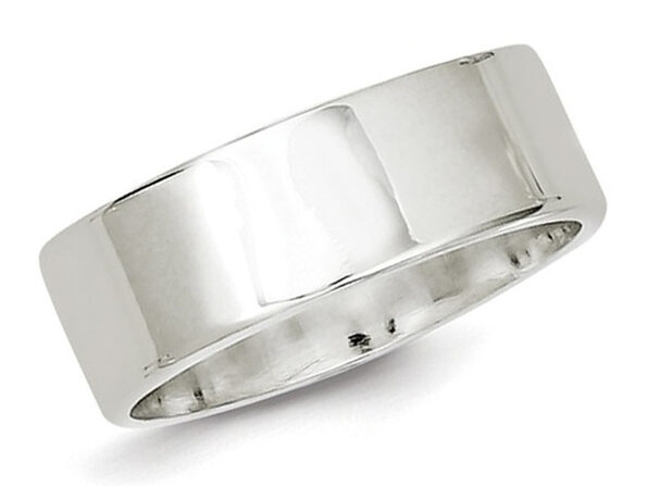 Sterling Silver 7mm Flat Band Ring 