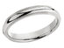 Ladies or Mens Comfort Fit 4mm Milgrain Wedding Band in Sterling Silver - 5.5