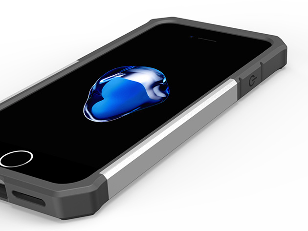iPhone 7 Razor Armor Shockproof & Scratch Resistant Case (Satin Silver)