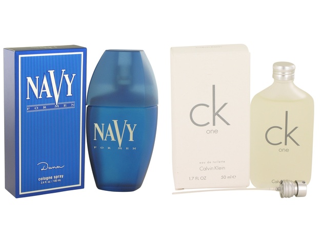 Gift set  NAVY by Dana Cologne Spray 3.4 oz And a bottle of CK ONE Eau De Toilette Pour/Spray (Unisex) 1.7 oz