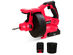 Costway 18V Cordless Plumbing Cleaner Drain Snake Auger Drill w/25.6 Ft Flexible Shaft - Red + Black