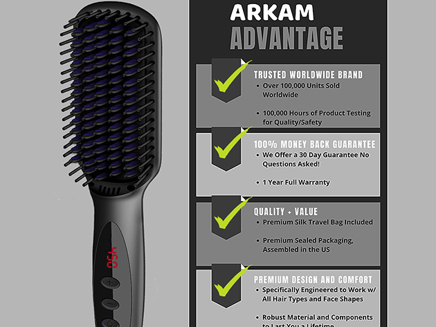 Arkham beard outlet straightener