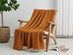 Vintage Cotton Waffle Blanket (King/Bronze)