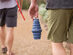 Hydaway 25oz Collapsible Water Bottle with Cap Lid (Seaside Blue)