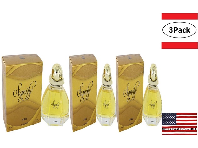 3 Pack Ajmal Signify by Ajmal Eau De Parfum Spray 2.5 oz for Women