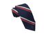 Tommy Hilfiger Men's Classic Red Stripe Silk Ties Blue Size Regular