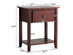 Costway Nightstand Beside Table Chest Sofa Table End Table Drawer Shelf - Brown