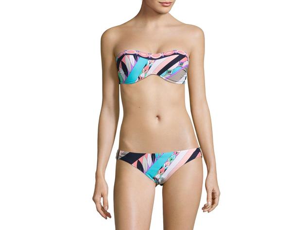 TRINA TURK Electric Wave Shirred Side Hipster Bikini Bottom - 4