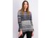 Style & Co Women's Chenille Space-Dyed Sweater  Gray Size Medium