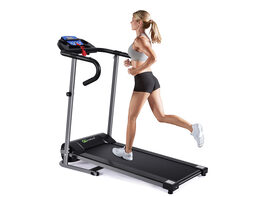 Goplus 1100W Folding Treadmill Electric Support Motorized Power Running Fitness Machine
