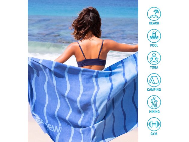 Wildhorn Outfitters Seaview 180 Sand Free Extra-Large 75x35 Akumal Beach Towel (new)
