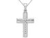 Sterling Silver Reversible Diamond-Cut Cross Pendant Necklace with Chain