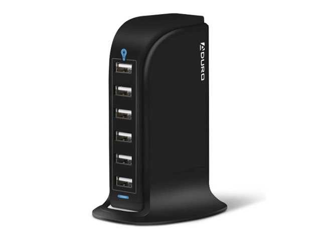 Power Tower 6-Port USB Charging Hub