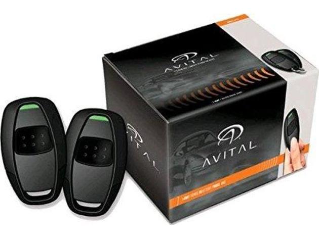 Avital 4115L Avistart Remote Start Two 1-Button Keyless Entry Controls Black