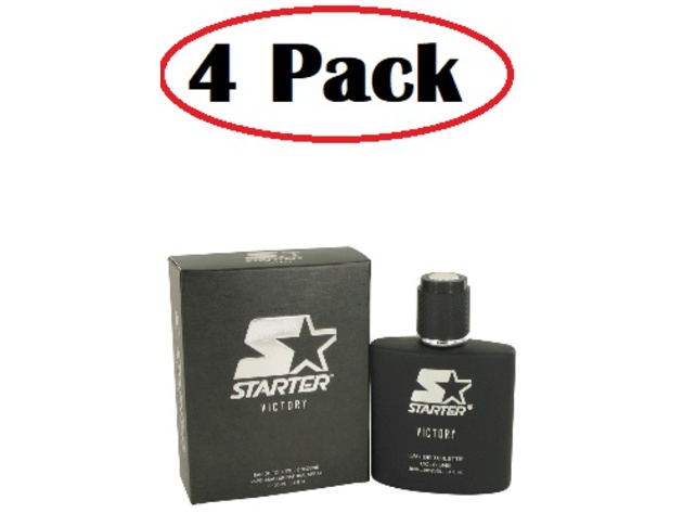 4 Pack of Starter Victory by Starter Eau De Toilette Spray 3.4 oz