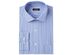 Club Room Men's Slim-Fit Performance Wrinkle-Resistant Striped Dress Shirt  Blue Size 18X34-35