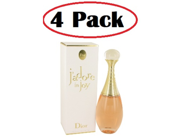 4 Pack of Jadore in Joy by Christian Dior Eau De Toilette Spray 3.4 oz