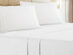 The Luxe 4-Piece Microfiber Bed Sheet Set (White/King)