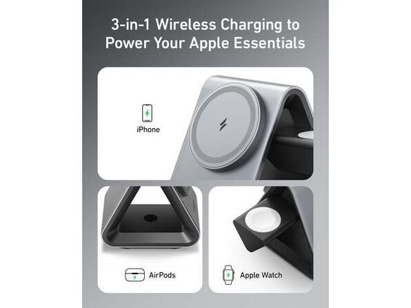 Anker 737 MagGo Charger (3-in-1 Station) | Cracked