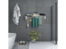 Costway Stainless Wall Mounted Expandable Clothes Drying Towel Rack Laundry Hanger Room - as pic