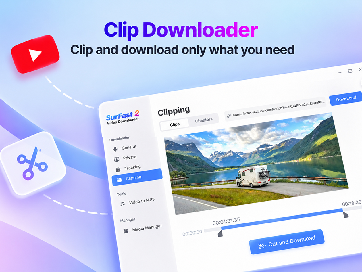 SurFast Video Downloader: Lifetime Subscription (2-Mac)