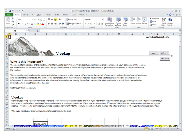 Excel Everest Spreadsheet Wizard Training for PC
