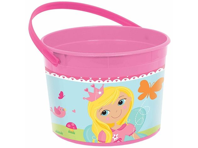 Woodland Princess Plastic Favor Bucket Container ( 1pc )