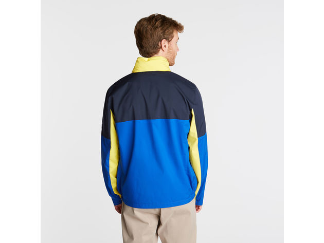 Nautica Men's Ligtweight Colorblock Heritage Logo Bomber Jacket Blue Size Large