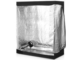 Costway Indoor Grow Tent Room Reflective Hydroponic Non Toxic Clone Hut 6 Size (48''X24''X60'') - Black