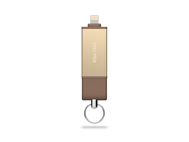 iKlips DUO Flash Storage Solution 128GB (Gold)