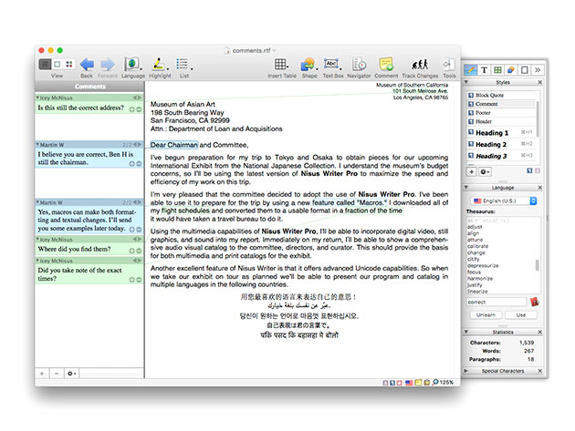 Nisus Writer Express download the new version for apple