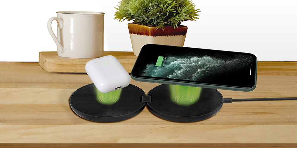 Chargeworx Slim & Foldable Dual Wireless Charging Pad, on sale for $34.99 (30% off)