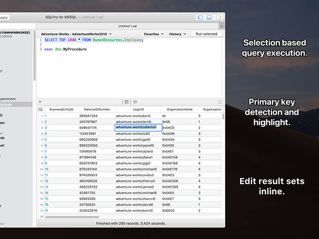 SQLPro for MSSQL: Lifetime Subscription (macOS Only)