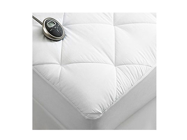 sunbeam premium quilted mattress pad queen
